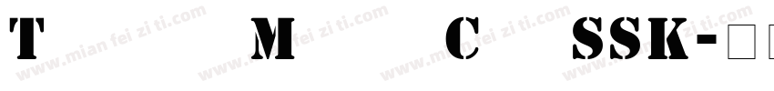 TemplateMediumCapsSSK字体转换