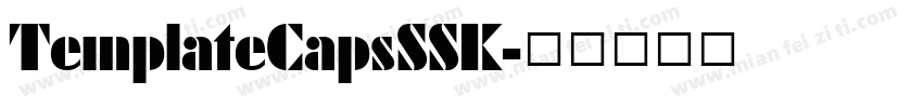 TemplateCapsSSK字体转换