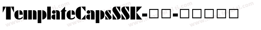 TemplateCapsSSK-粗体字体转换