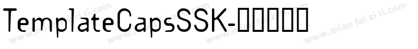 TemplateCapsSSK字体转换