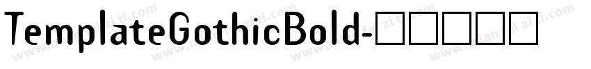 TemplateGothicBold字体转换