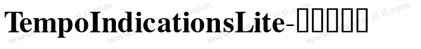 TempoIndicationsLite字体转换