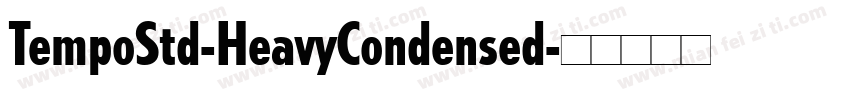 TempoStd-HeavyCondensed字体转换