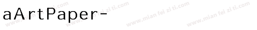 aArtPaper字体转换