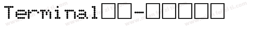 Terminal字体字体转换