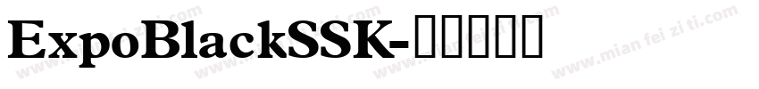 ExpoBlackSSK字体转换
