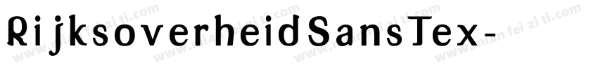 RijksoverheidSansTex字体转换