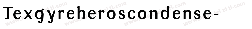 Texgyreheroscondense字体转换