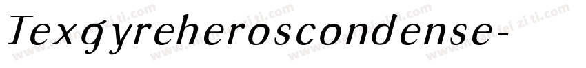 Texgyreheroscondense字体转换