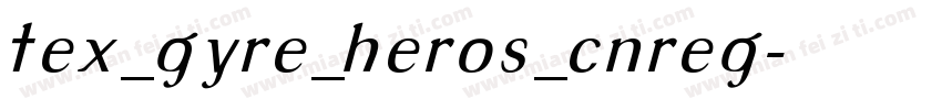 tex_gyre_heros_cnreg字体转换