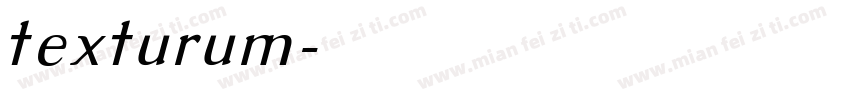 texturum字体转换