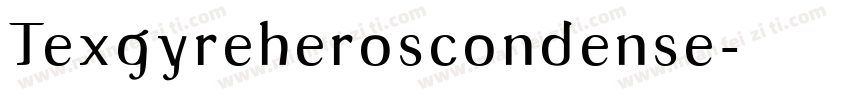 Texgyreheroscondense字体转换