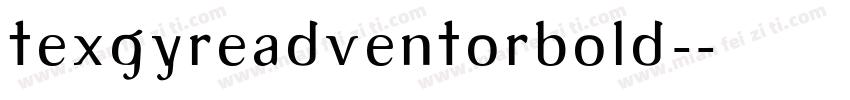 texgyreadventorbold-字体转换