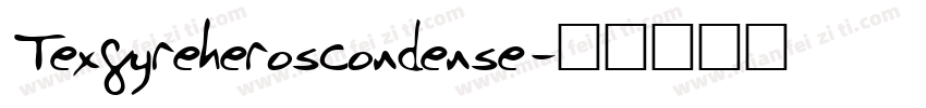 Texgyreheroscondense字体转换