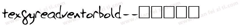 texgyreadventorbold-字体转换