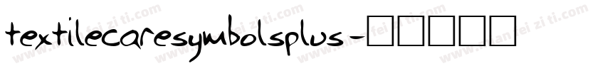 textilecaresymbolsplus字体转换