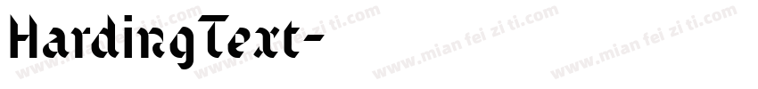 HardingText字体转换
