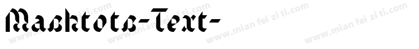 Mashtots-Text字体转换