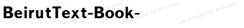 BeirutText-Book字体转换