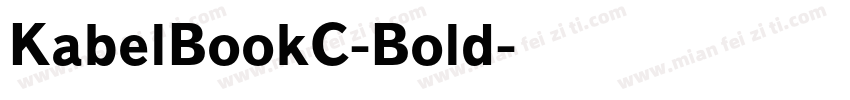 KabelBookC-Bold字体转换