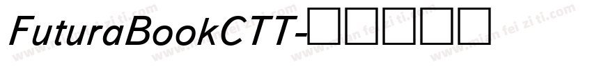 FuturaBookCTT字体转换