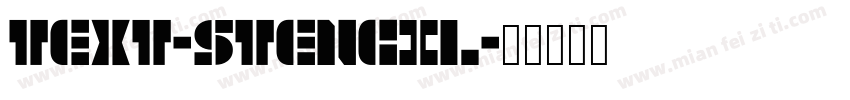 Text-Stencil字体转换