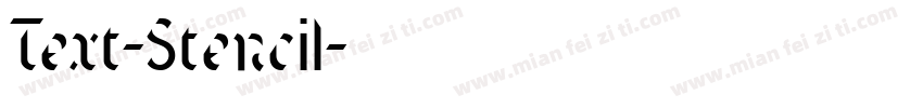Text-Stencil字体转换