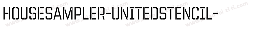 HouseSampler-UnitedStencil字体转换