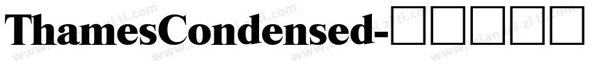 ThamesCondensed字体转换