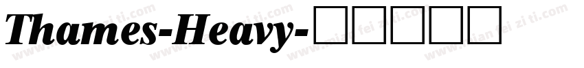 Thames-Heavy字体转换