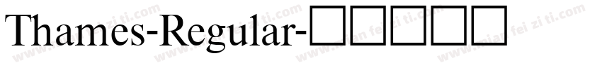 Thames-Regular字体转换