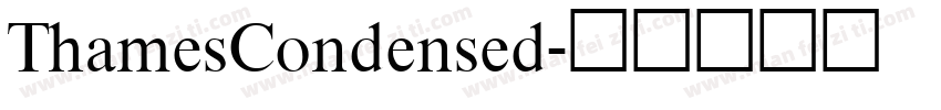ThamesCondensed字体转换
