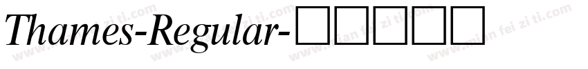 Thames-Regular字体转换