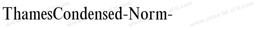 ThamesCondensed-Norm字体转换