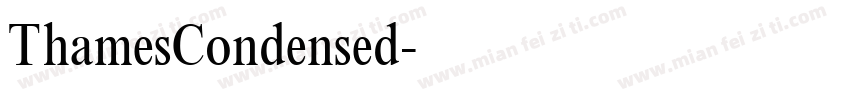 ThamesCondensed字体转换