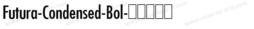 Futura-Condensed-Bol字体转换