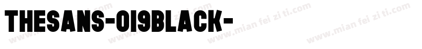 TheSans-019Black字体转换