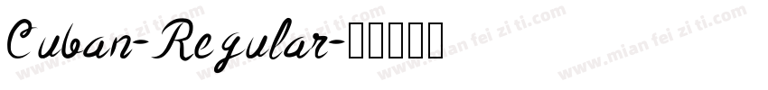 Cuban-Regular字体转换