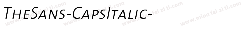 TheSans-CapsItalic字体转换