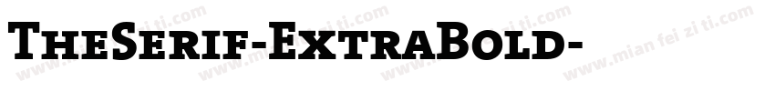 TheSerif-ExtraBold字体转换