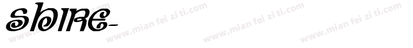 shire字体转换