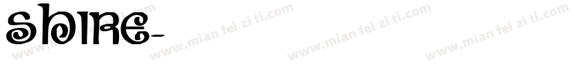 shire字体转换
