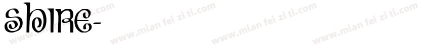 shire字体转换