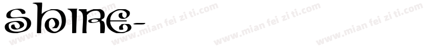 shire字体转换