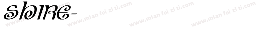 shire字体转换