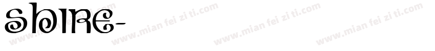 shire字体转换