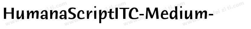 HumanaScriptITC-Medium字体转换