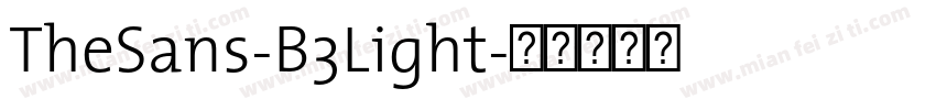 TheSans-B3Light字体转换