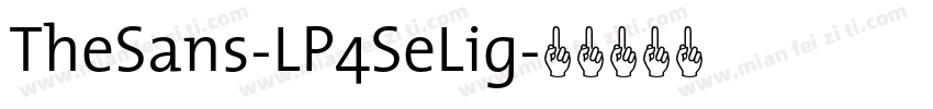 TheSans-LP4SeLig字体转换