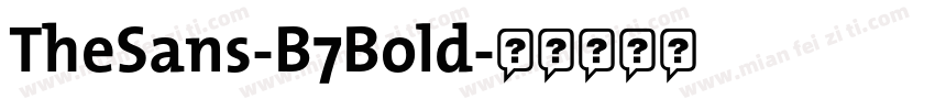 TheSans-B7Bold字体转换